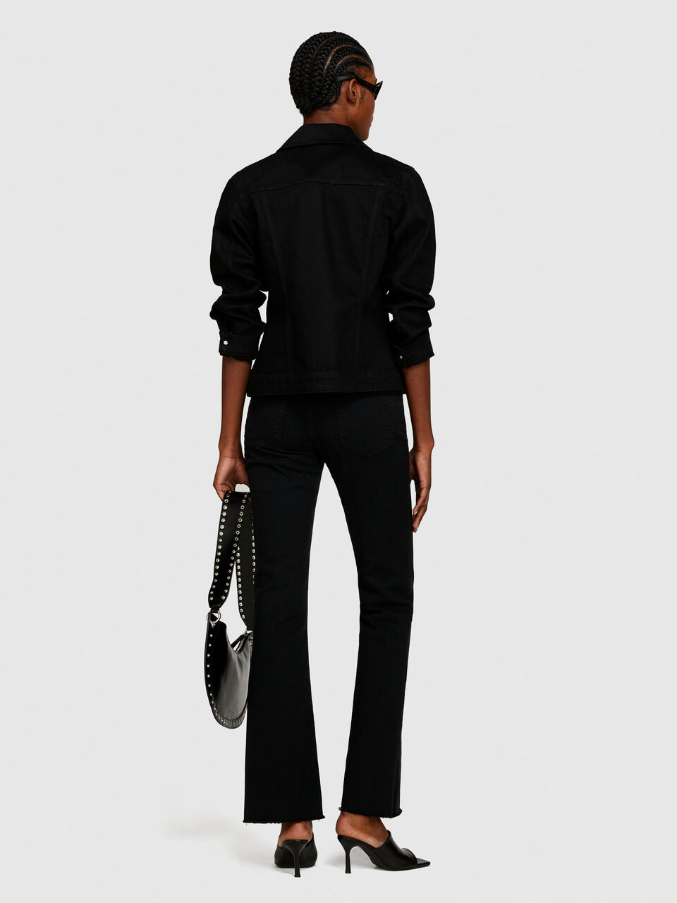 Colored flared fit jeans Women image number null