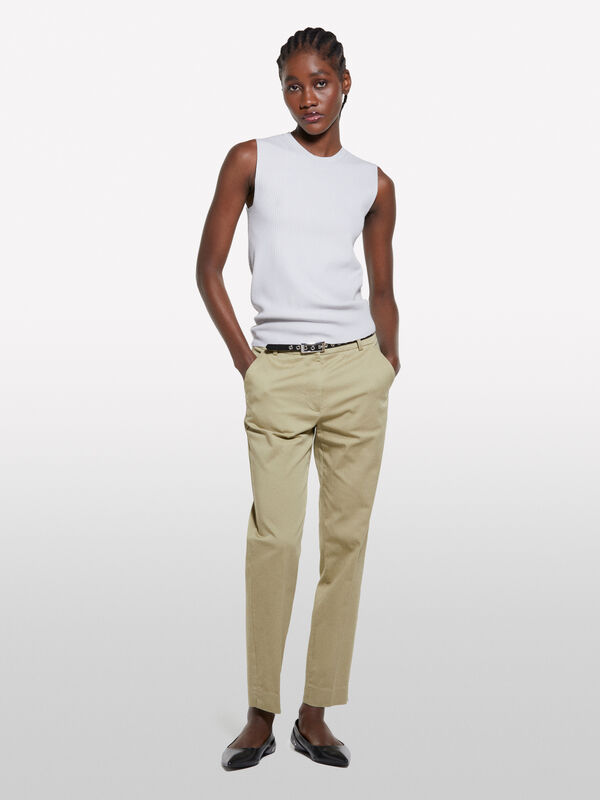 Light gray knit top - women's tops | Sisley