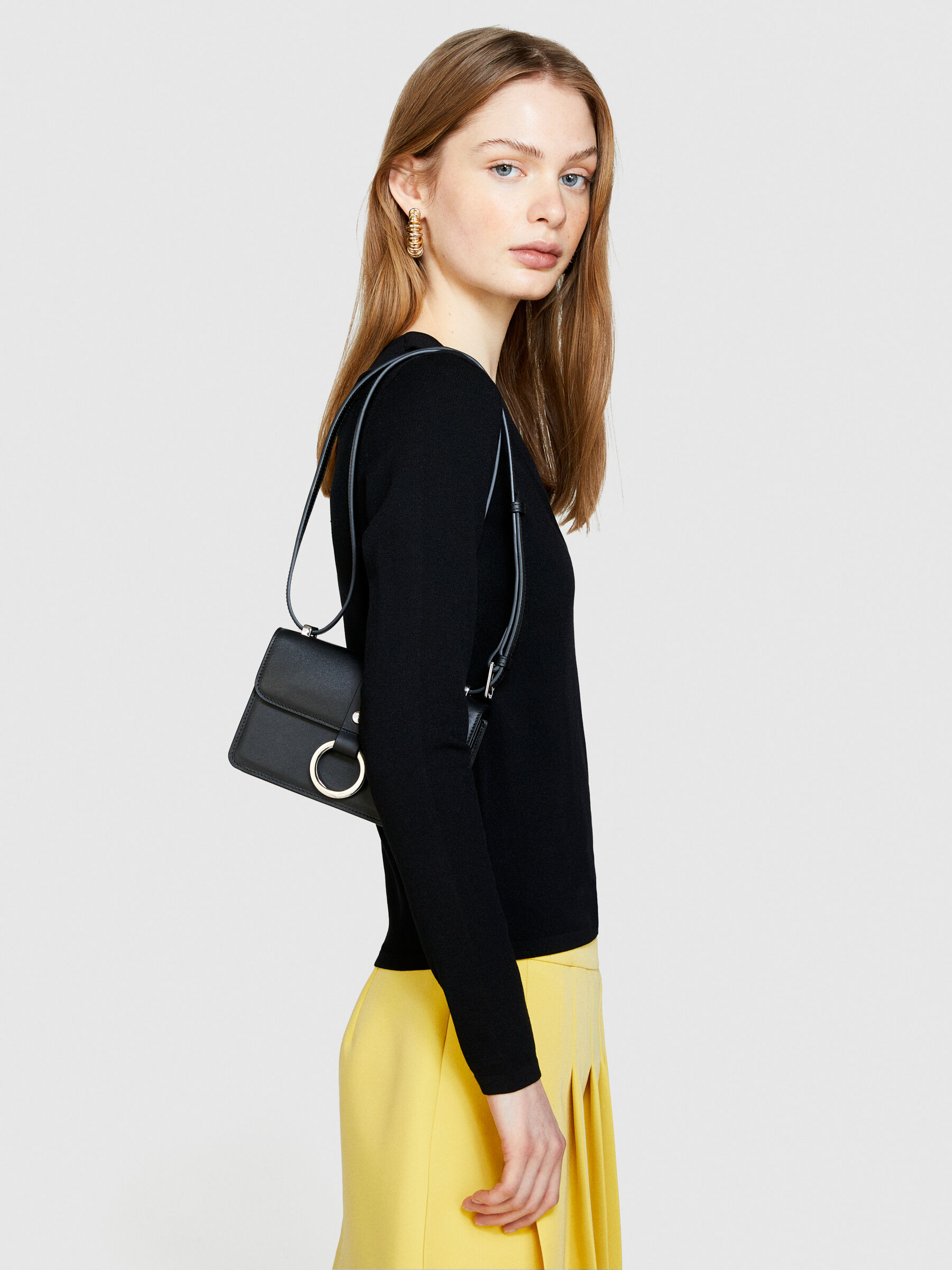 Small crossbody bag, Black - Sisley