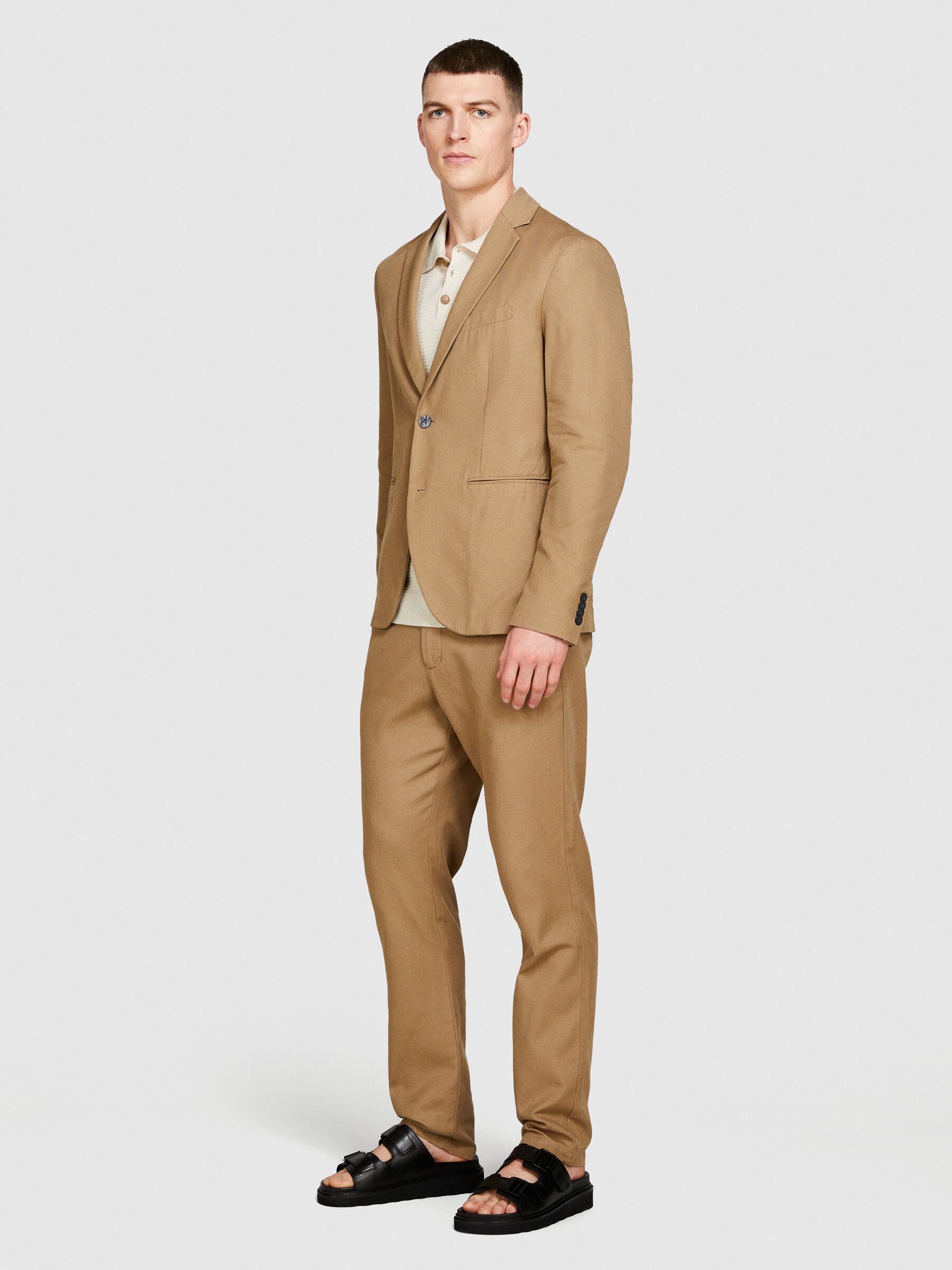 【関税&送料込】Mm Studio Camel Wool Blend Nice Blazer Single-Breasted Wool Blazer - Camel - & Other Stories