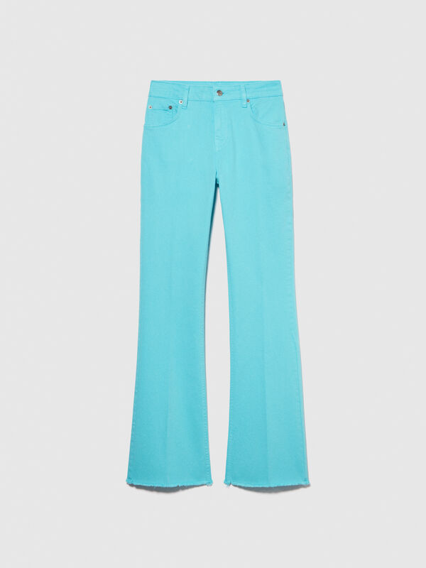 Colored flared fit jeans - women's bootcut & flared jeans | Sisley