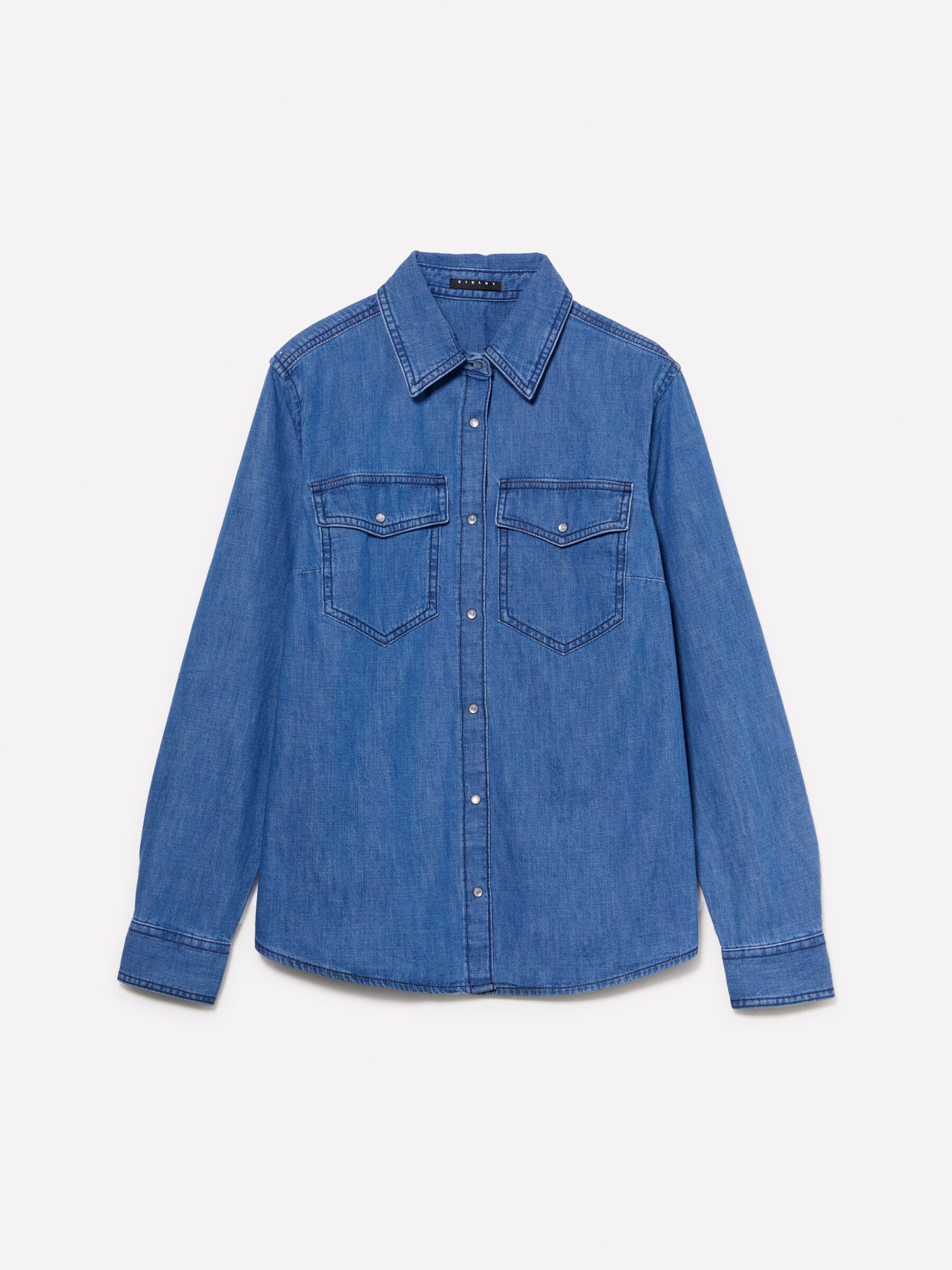 国産品 shirt, denim fit regular Blue Blue Sisley - トップス