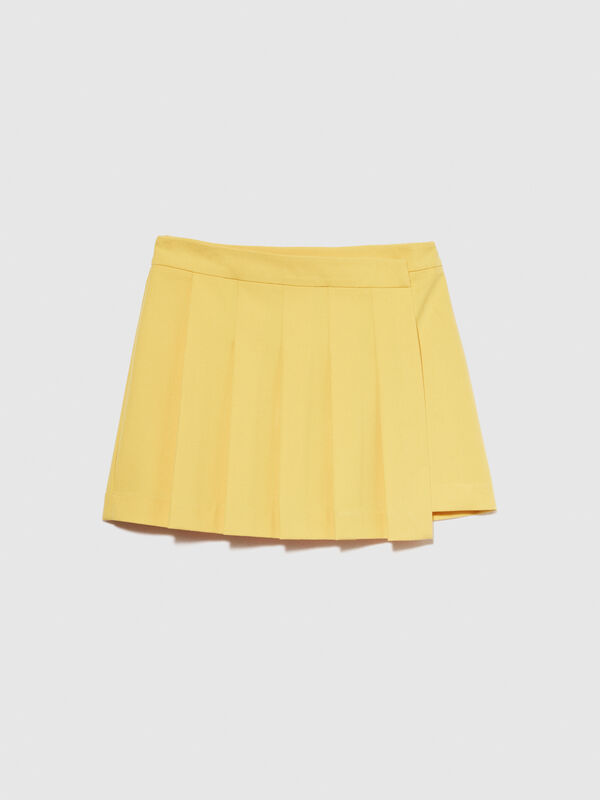 Mini skirt with pleats - women's mini skirts | Sisley