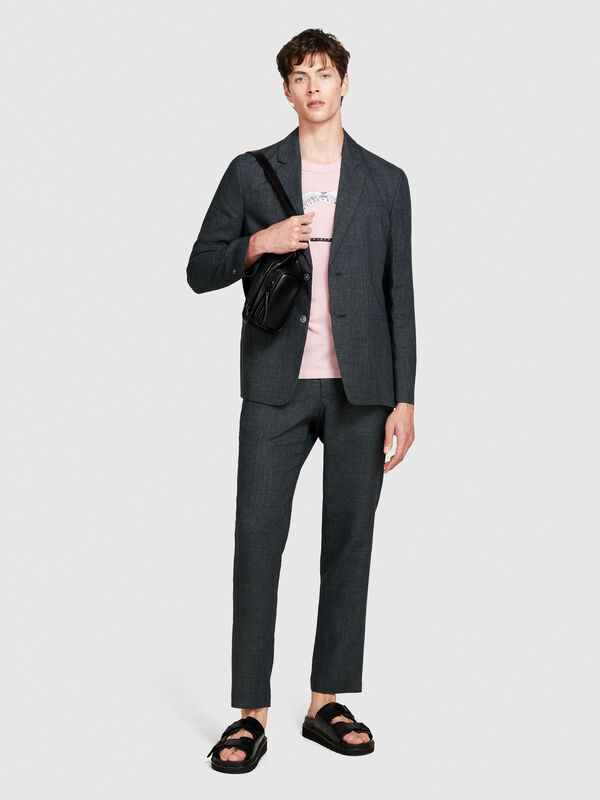 Pants in linen blend - men's linen trousers | Sisley