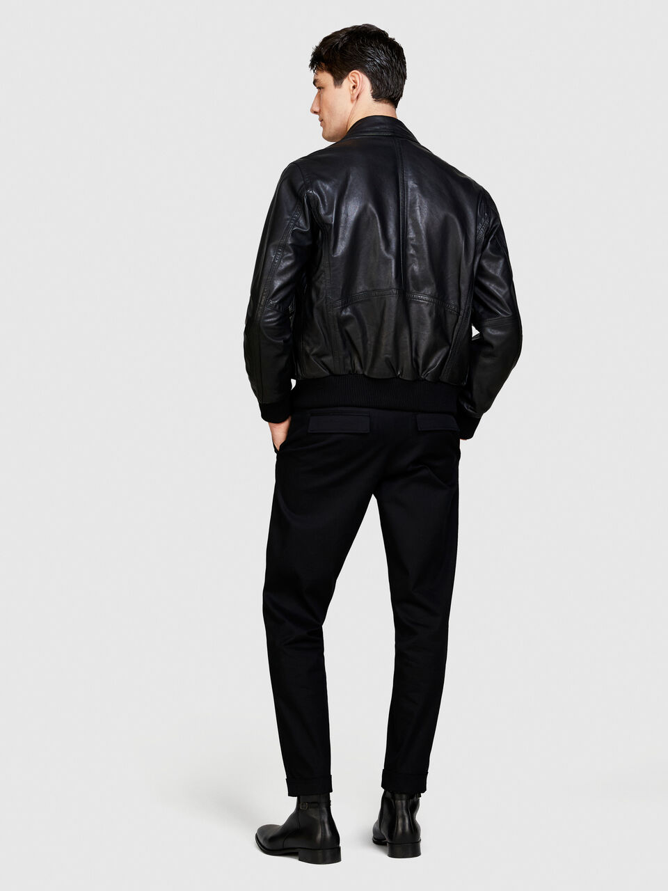 Solid color trousers Men image number null