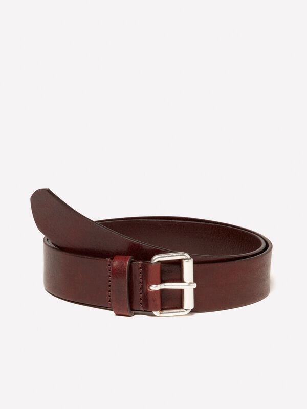 Brown 100% leather belt - men's belts | Sisley