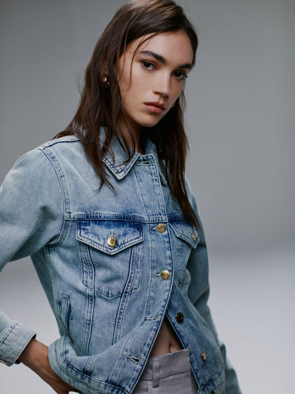 Light jean jacket - women's jackets | Sisley