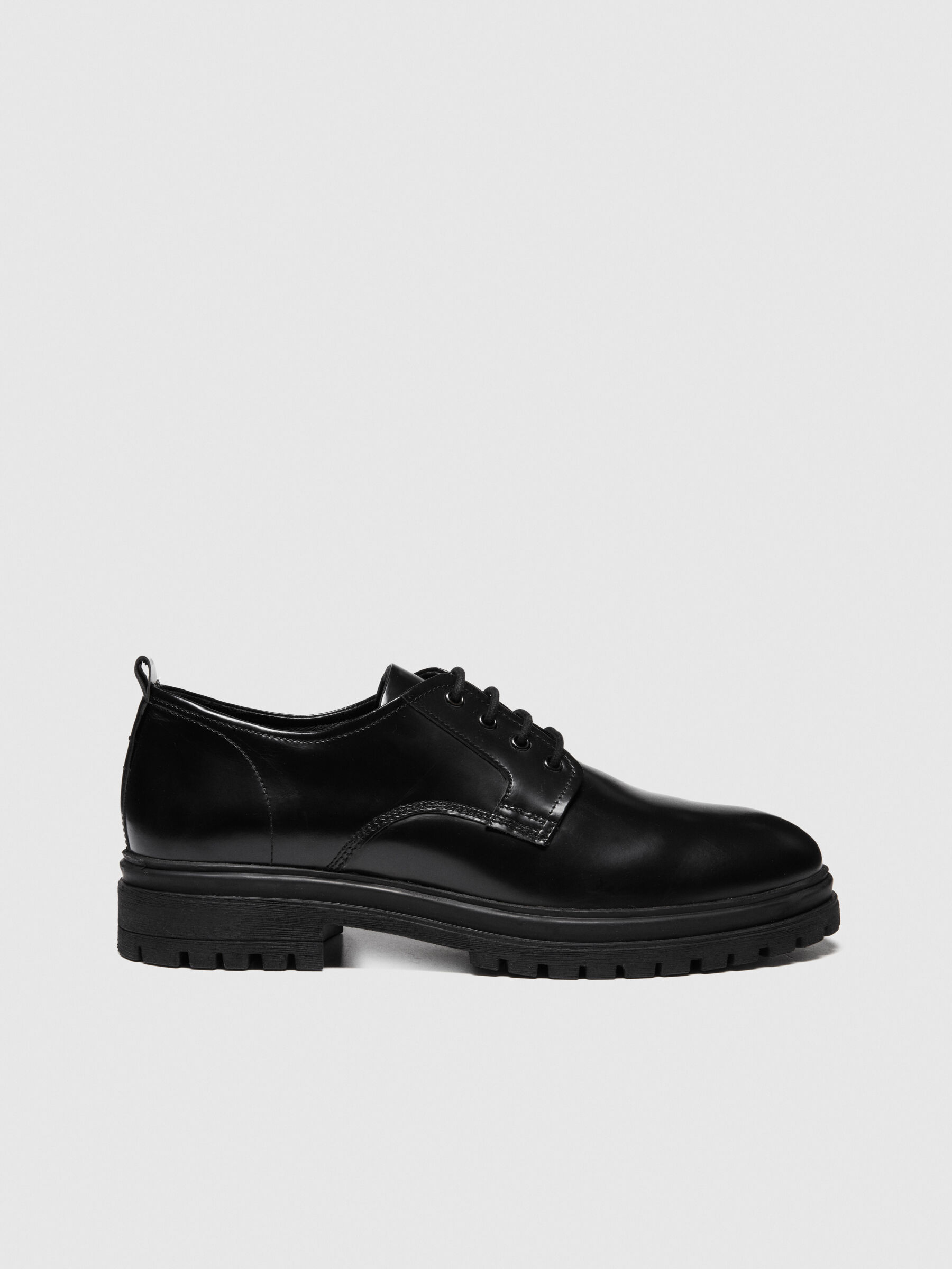 Black lace up shoes store