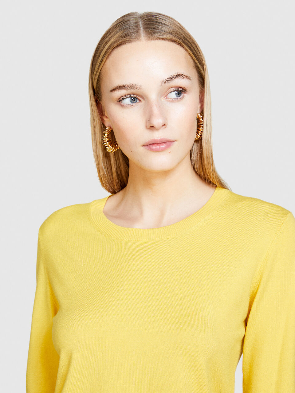Solid colored sweater Women image number null