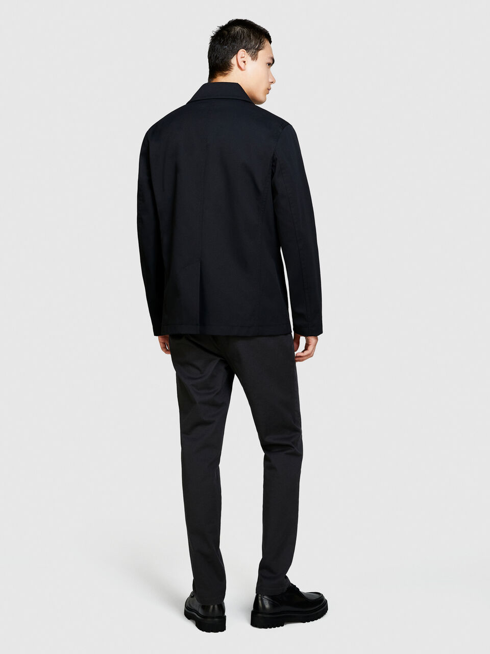 Double-breasted peacoat Men image number null