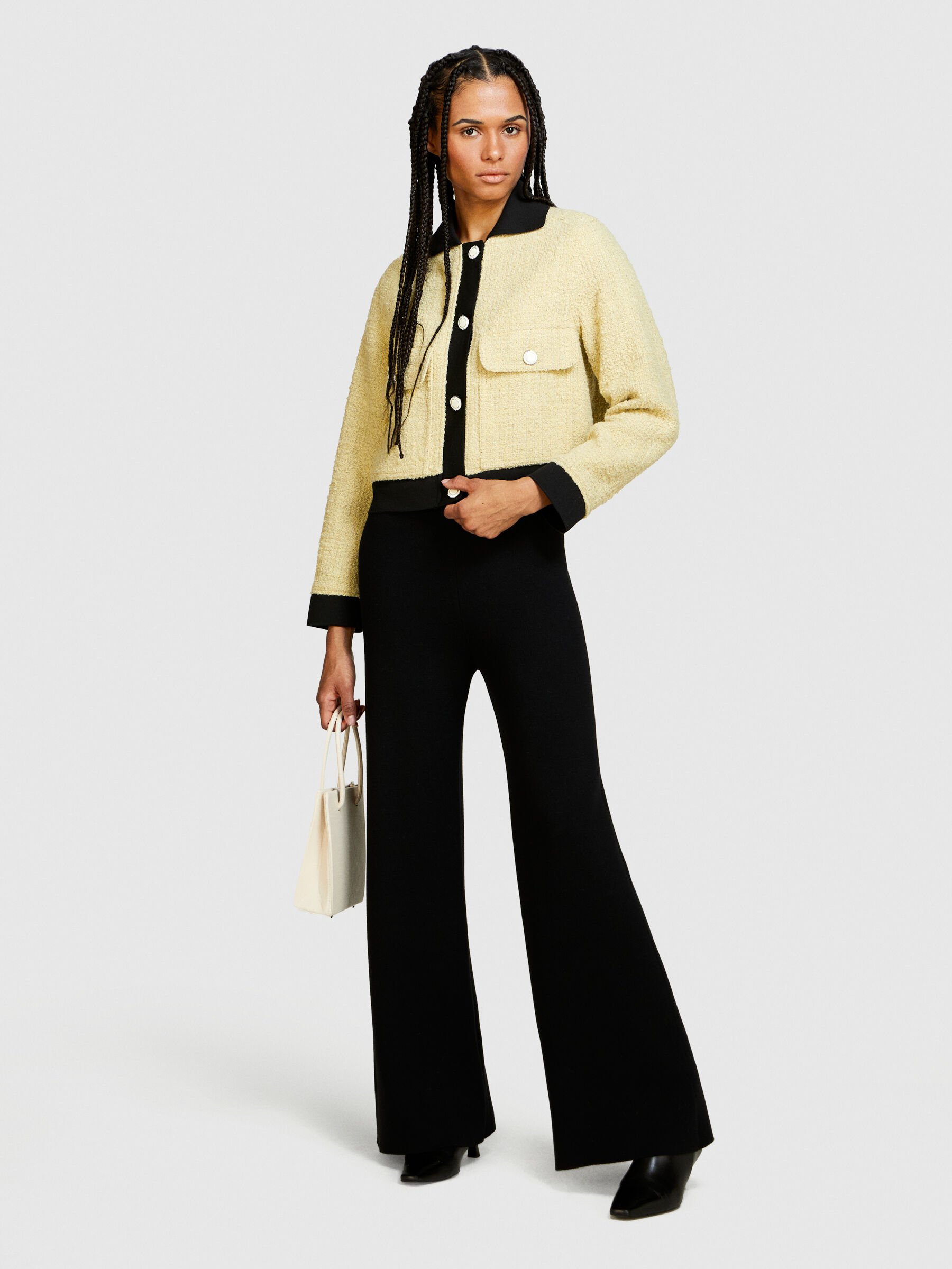 Knit trousers, Black - Sisley