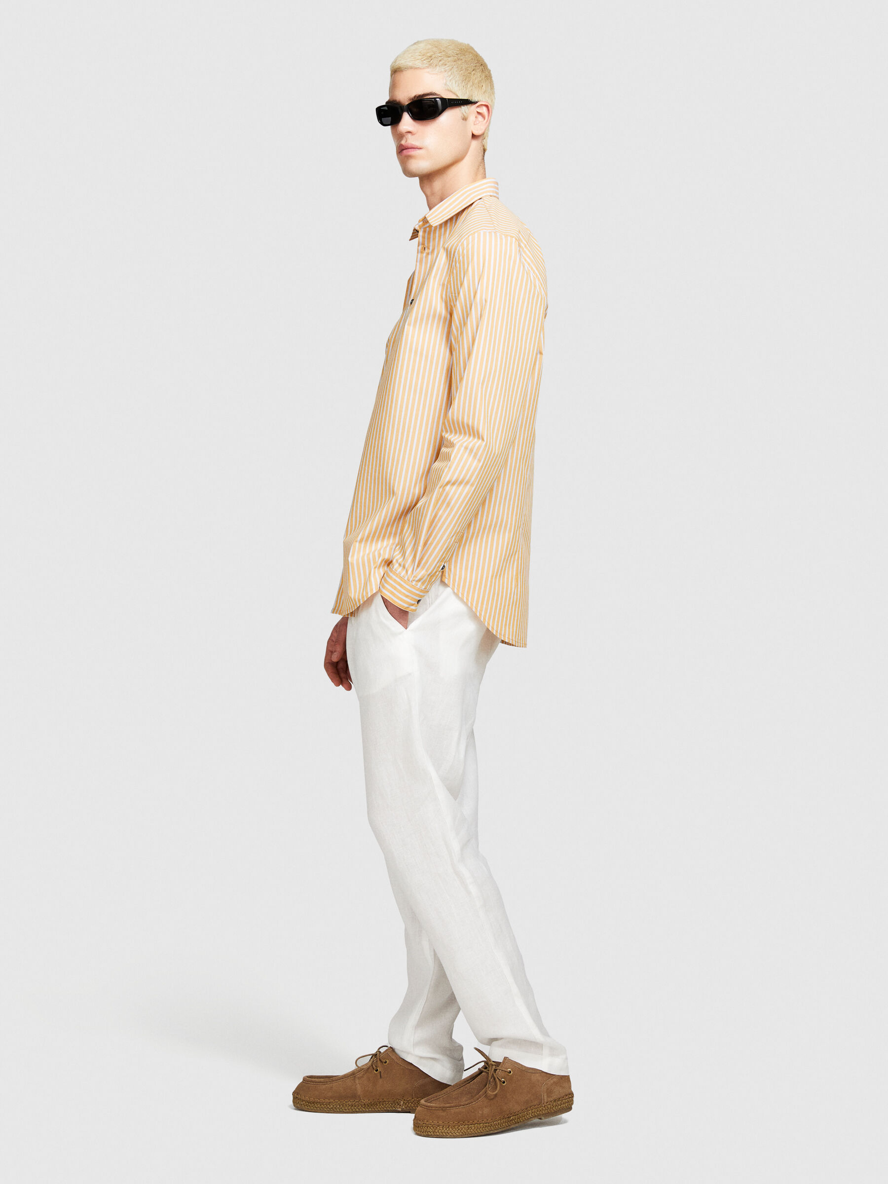 トップス lawgy stripe front shirring shirt lawgy stripe front shirring shirt BLUE - メルカリ