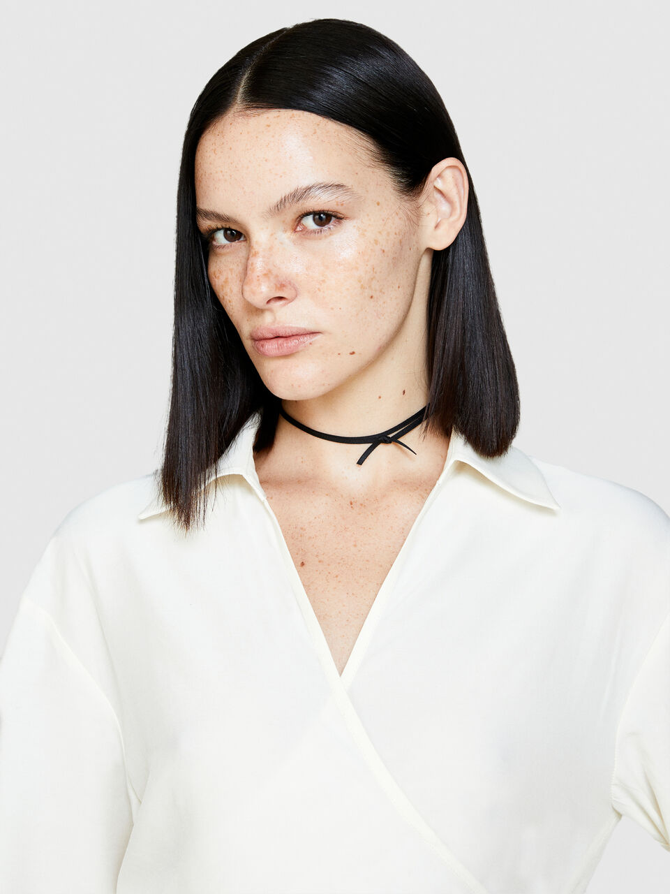 Crisscross blouse Women image number null