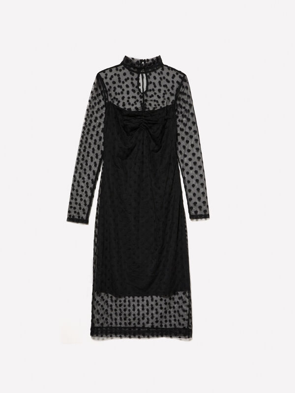 Tulle dress - women's midi dresses | Sisley