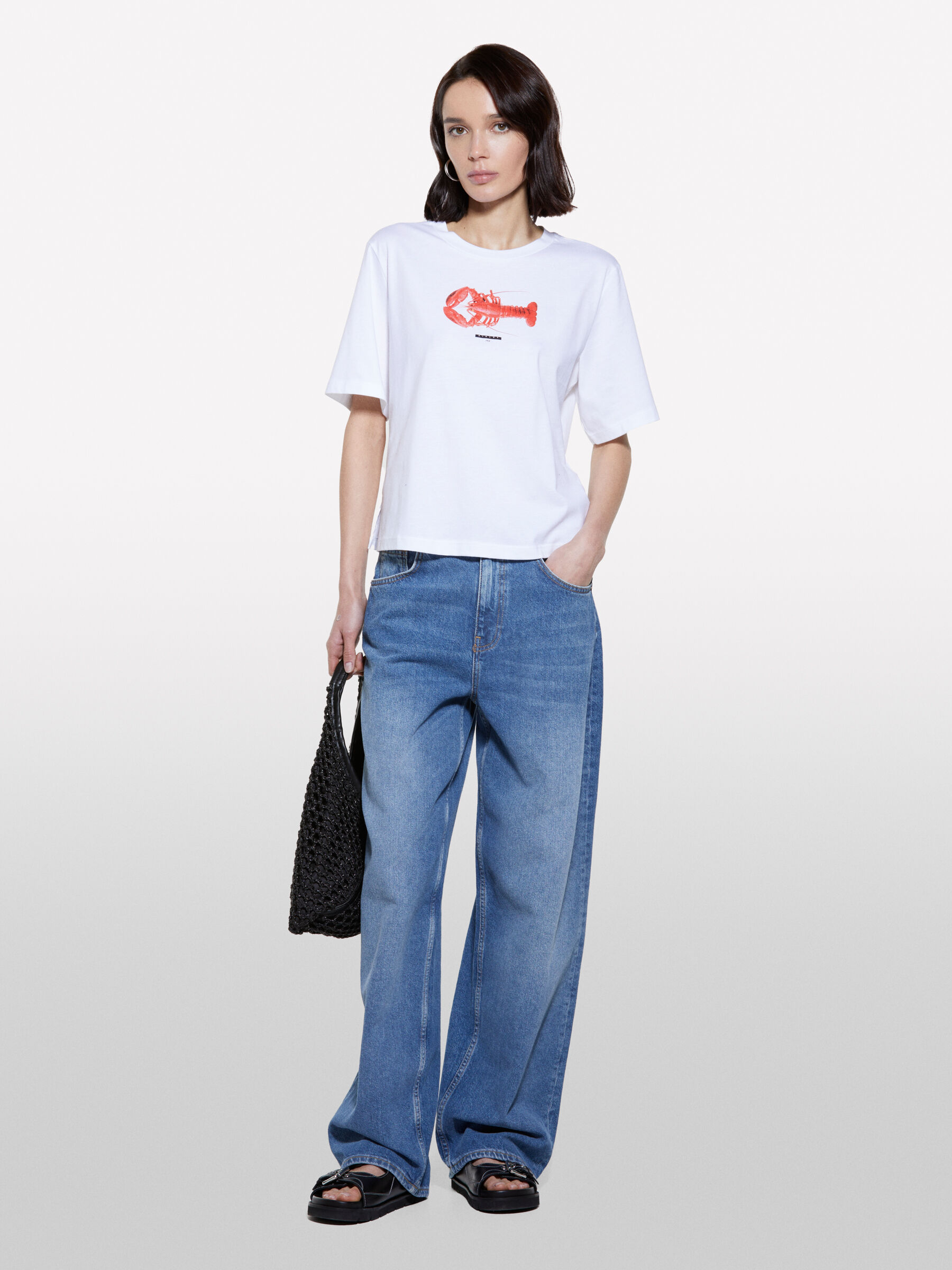 ★ PISCESS★ Handwritten Oversized T-ShirtWhite 5008225810 Pisces Zodiac Graphic Tee For Women | Factory
