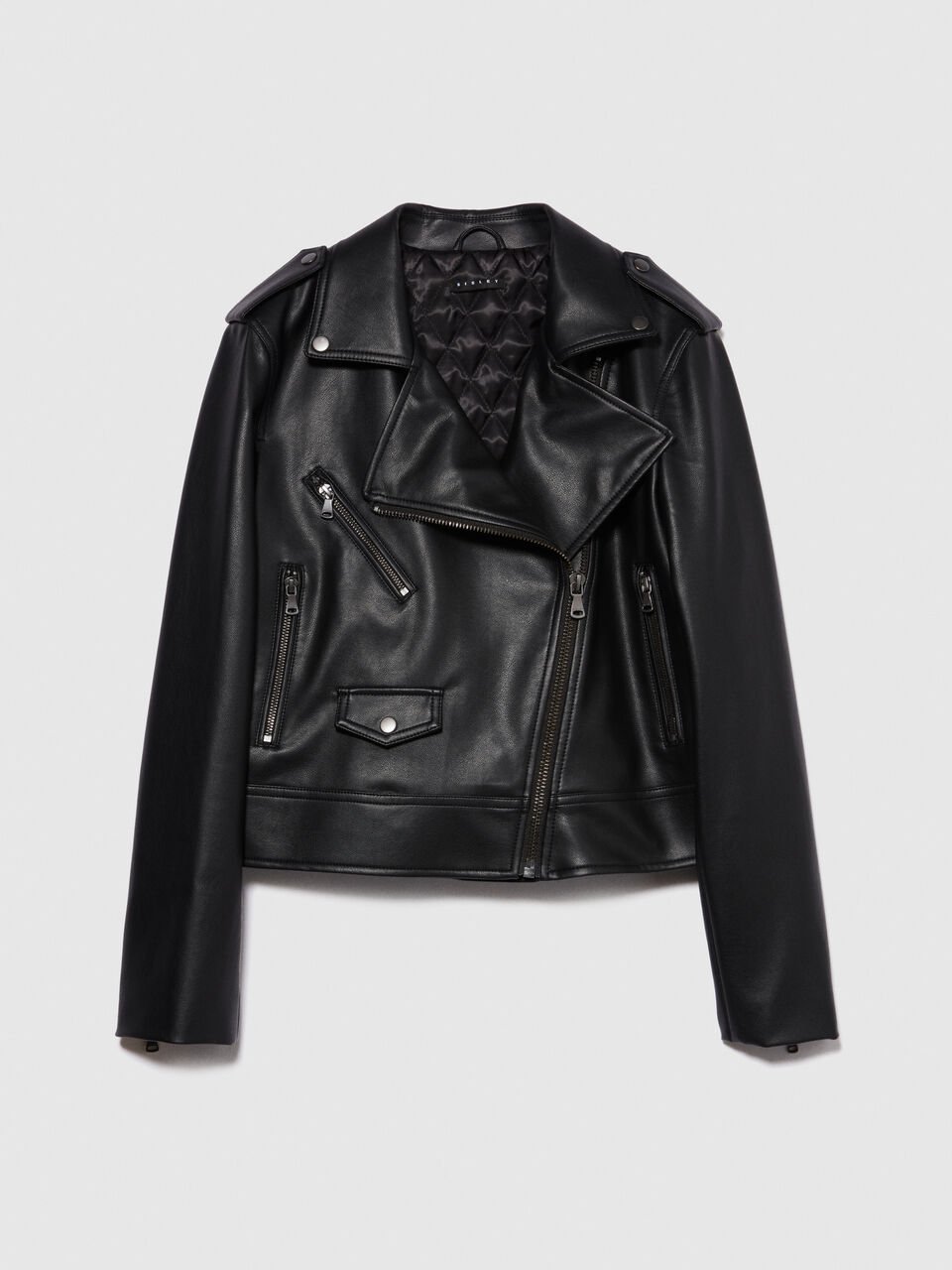 Padded biker jacket Women image number null