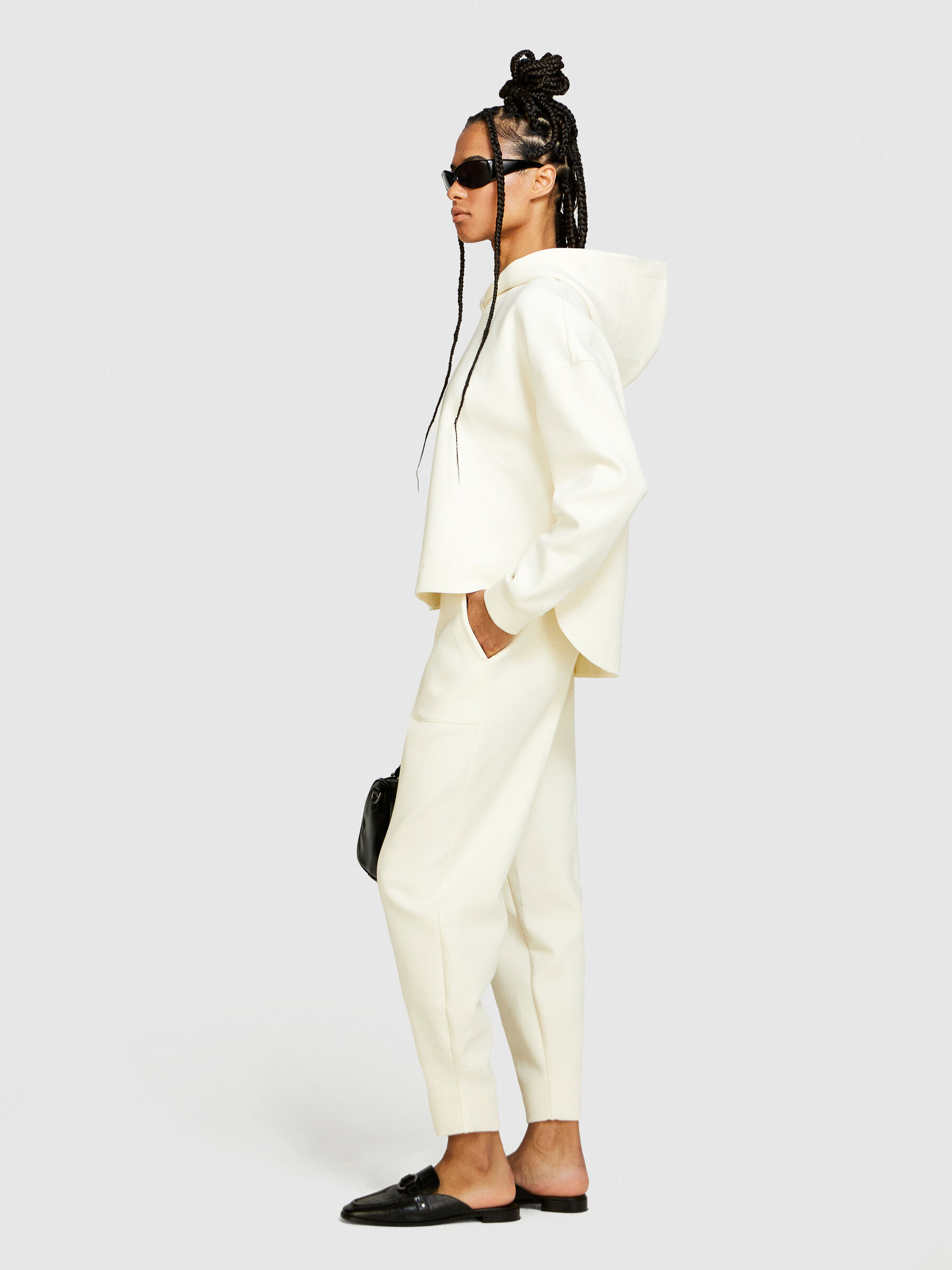 Technical sweatshirt, Creamy White - Sisley