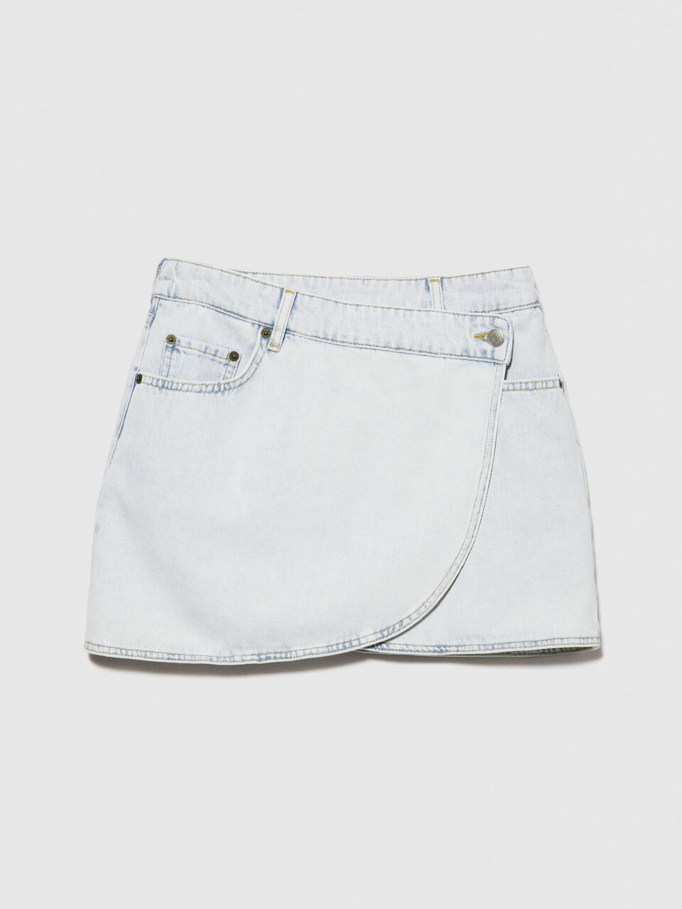 Denim mini skirt Women image number null