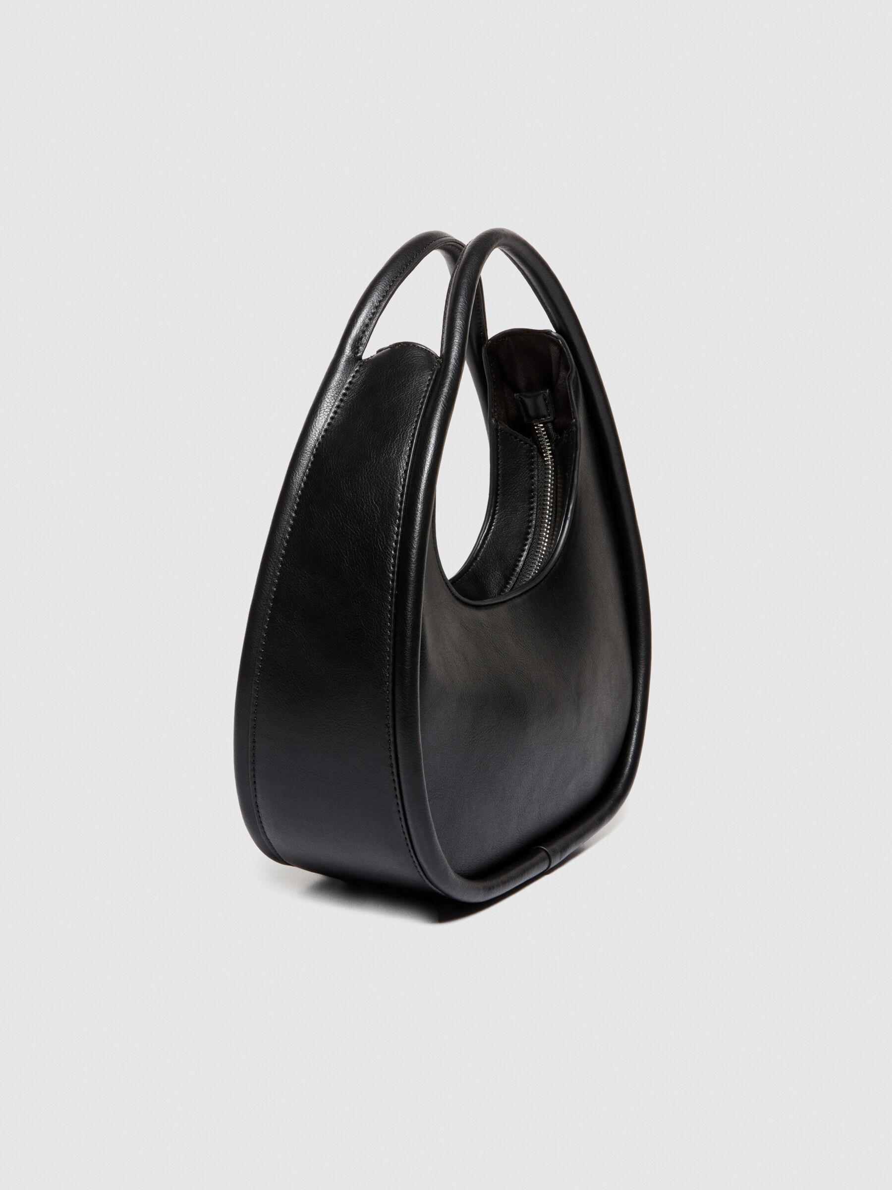 Rigid hobo bag Black Sisley