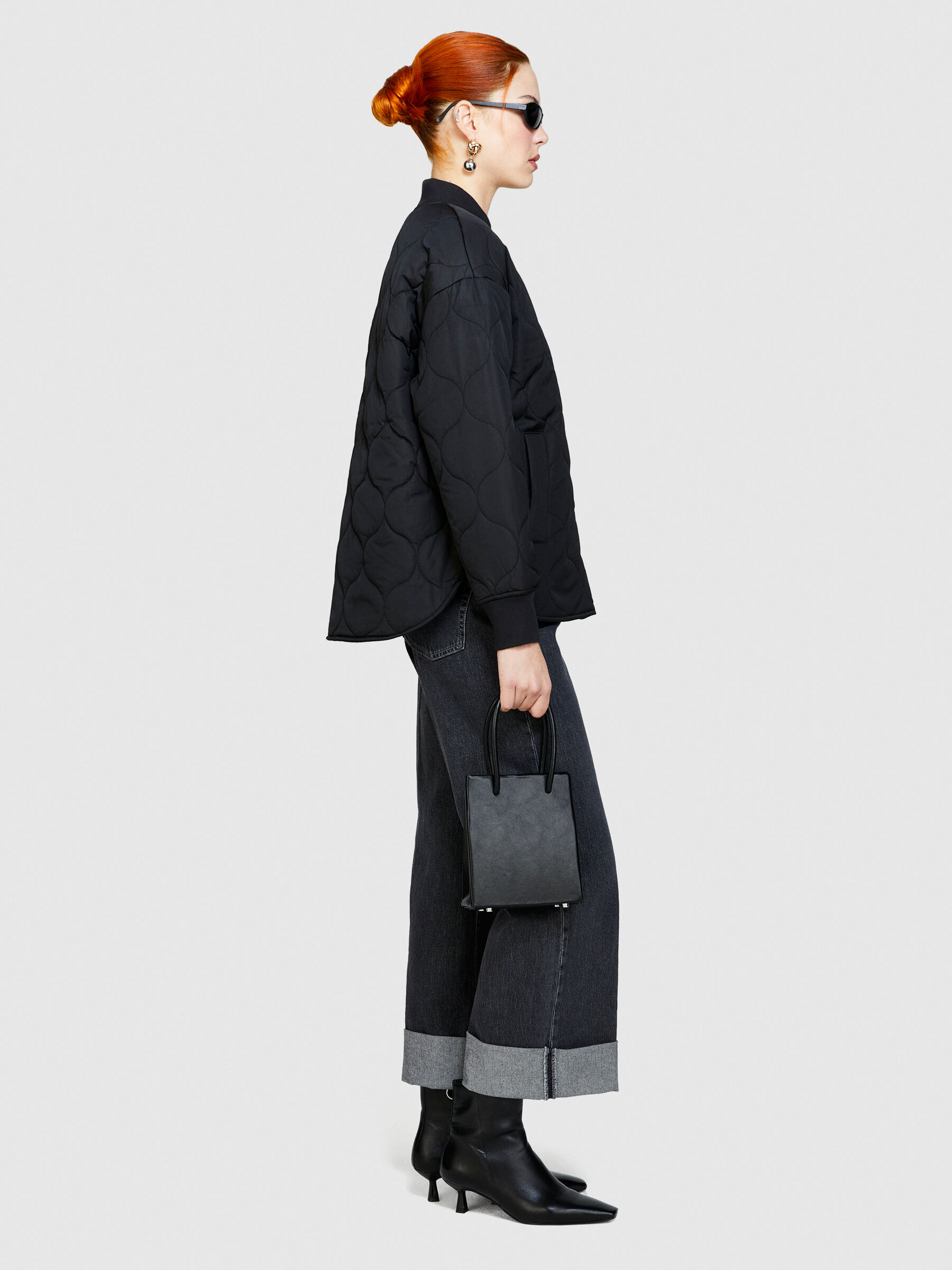 Oversized fit padded bomber jacket Women image number null