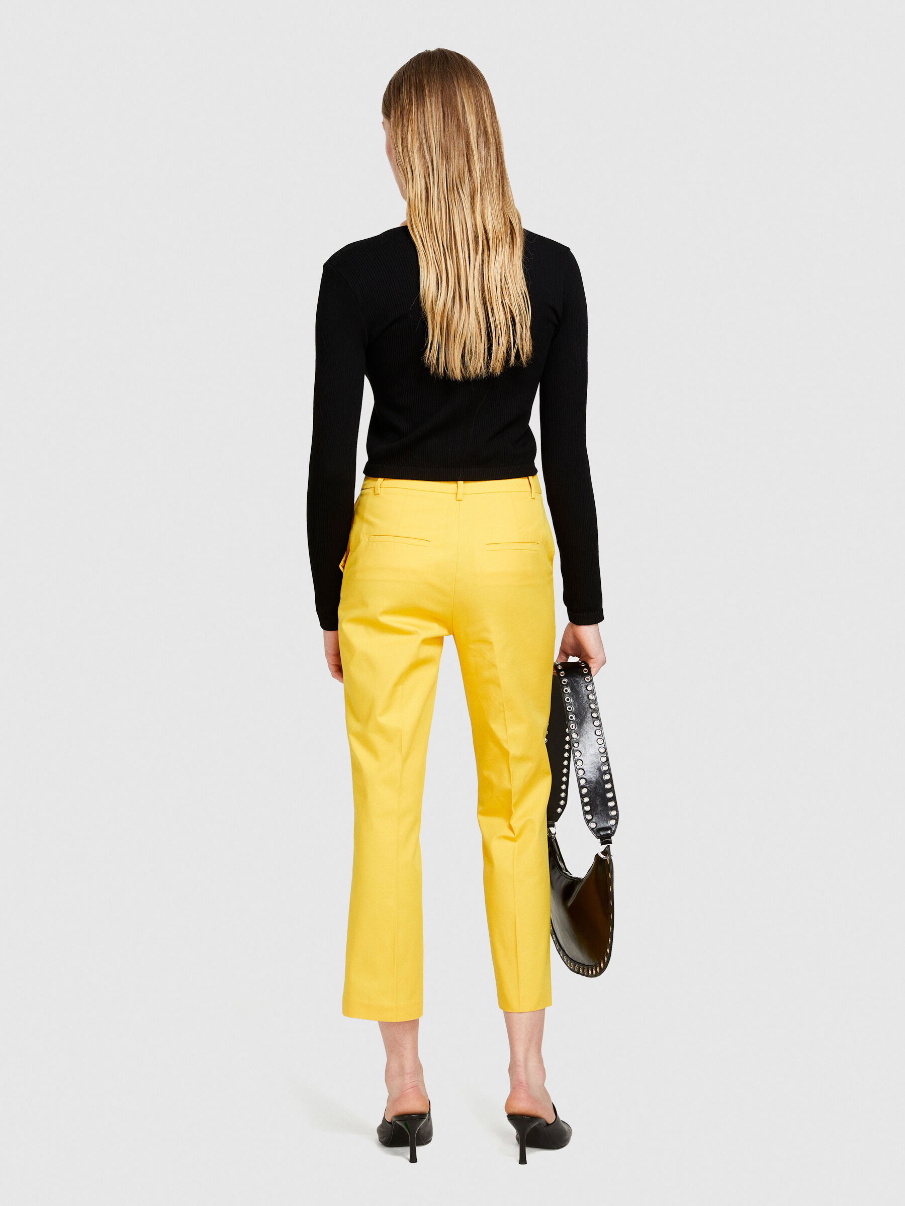 【関税&送料込】Pinko Trousers Yellow Sisley_24P_4IULLF02Y_38R_FS_Fu