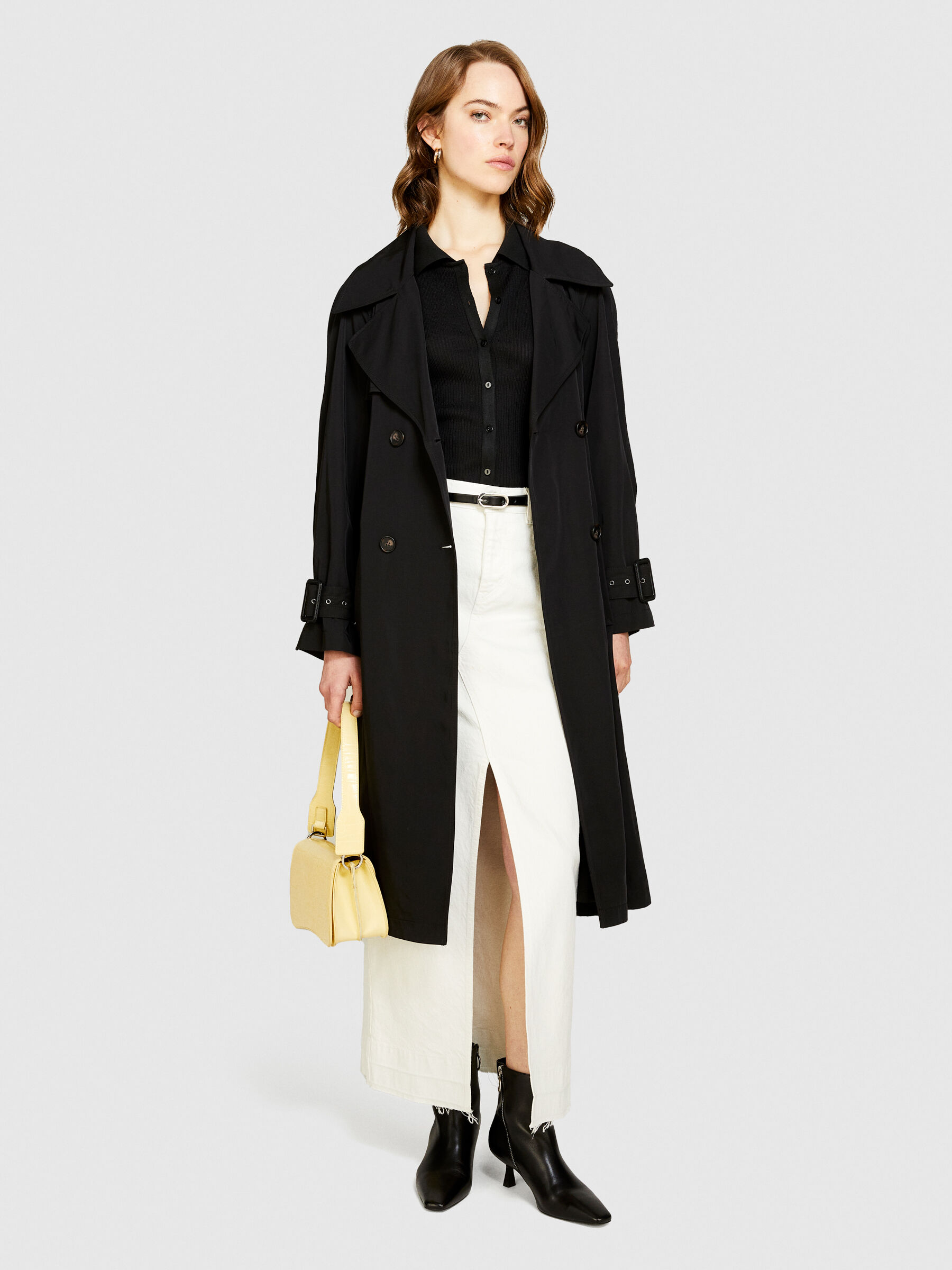 Glossy trench coat discount