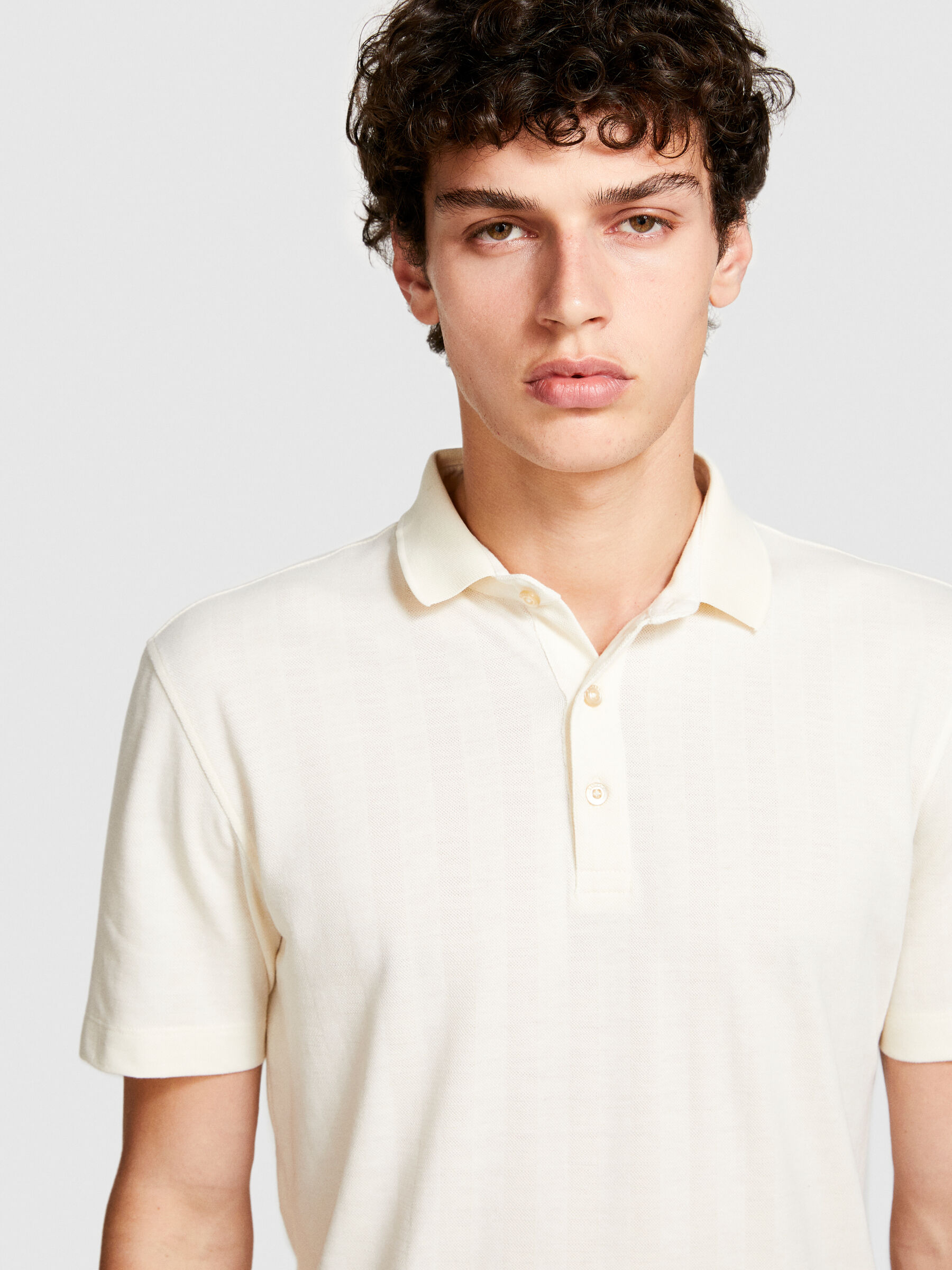 Knit polo Men image number null