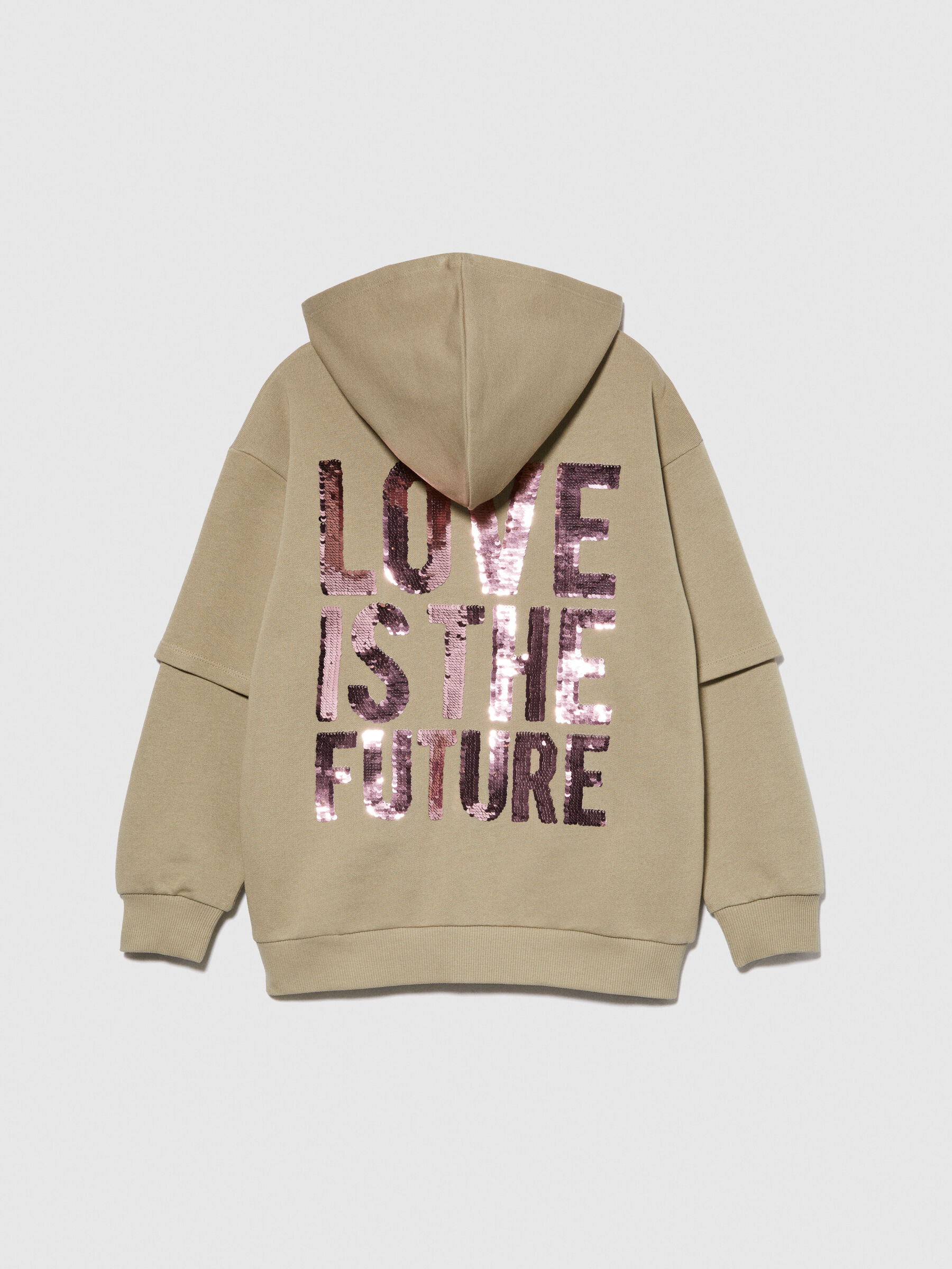 Sweatshirt with flip-up sequins Junior Girl image number null