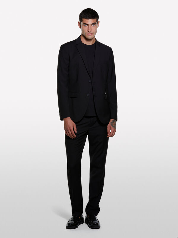 Black tailored blazer - men's blazers | Sisley