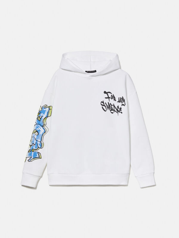 Pullover sweatshirt with graffiti print Junior Boy