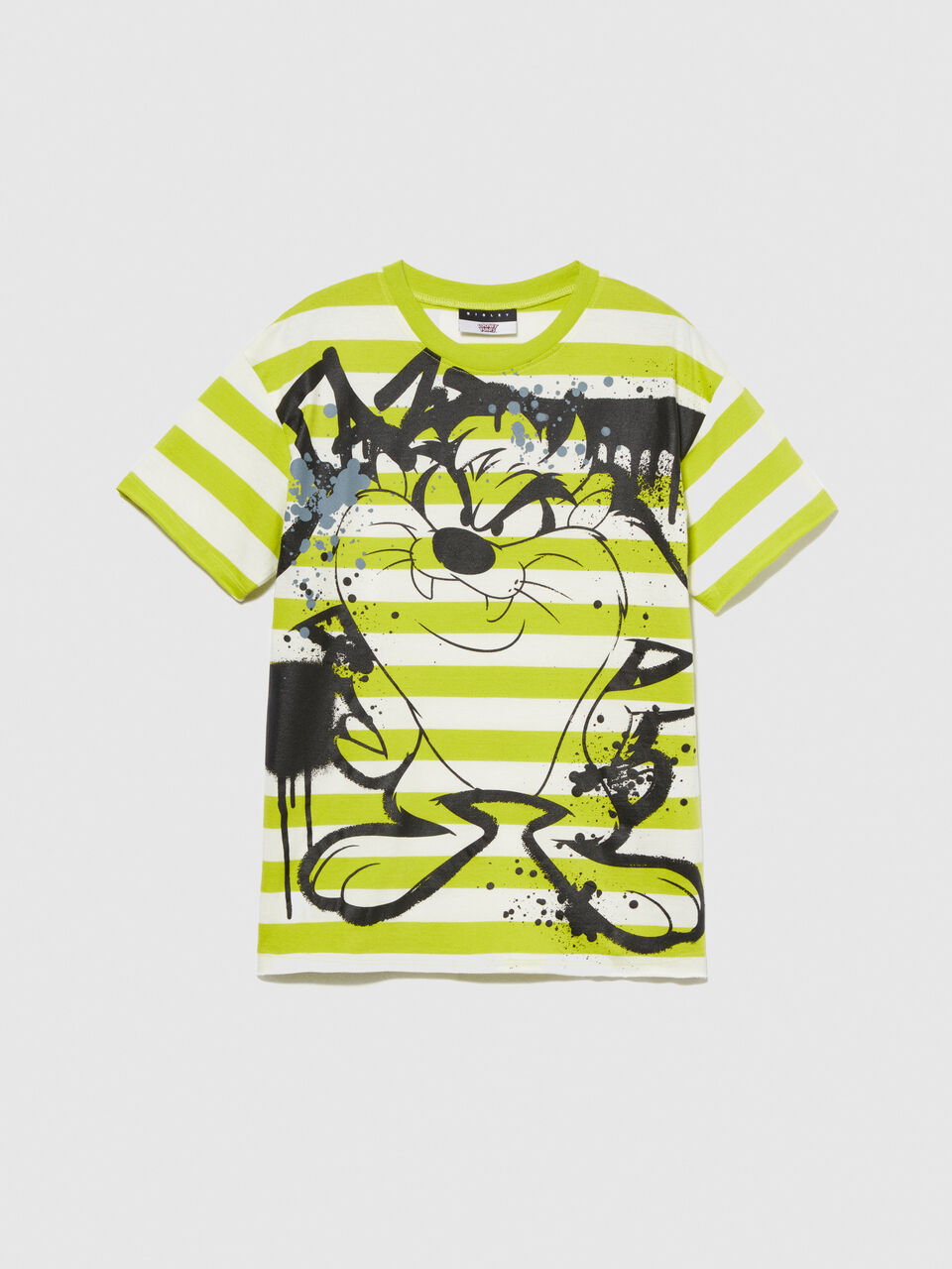 Striped t-shirt with ©Looney Tunes print Junior Boy image number null