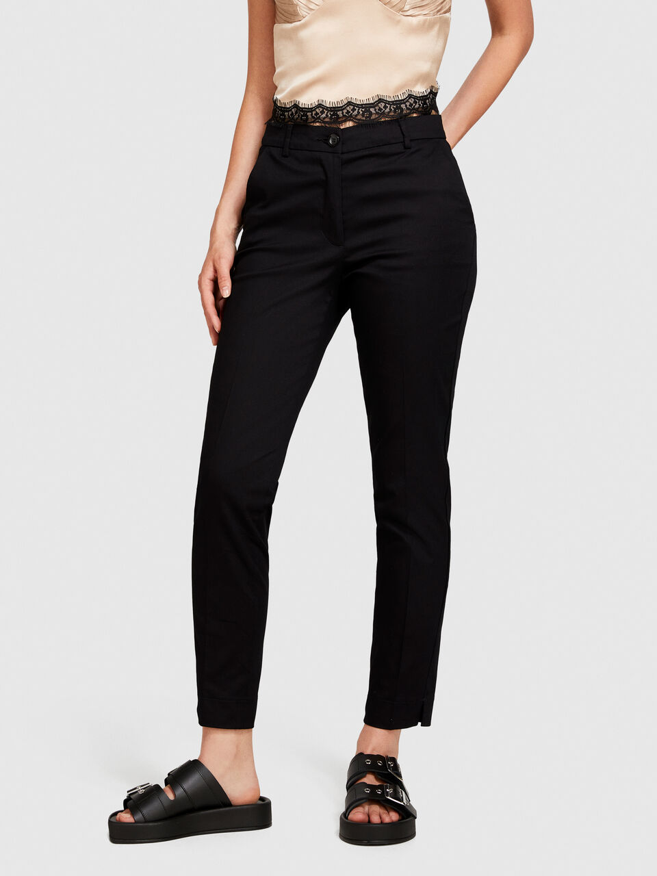 Regular fit chinos Women image number null