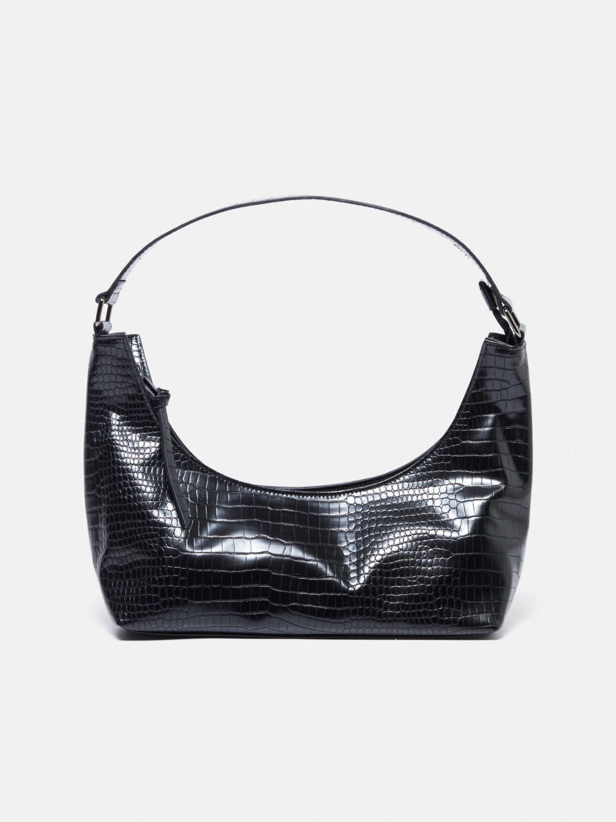 Croc print sale baguette bag