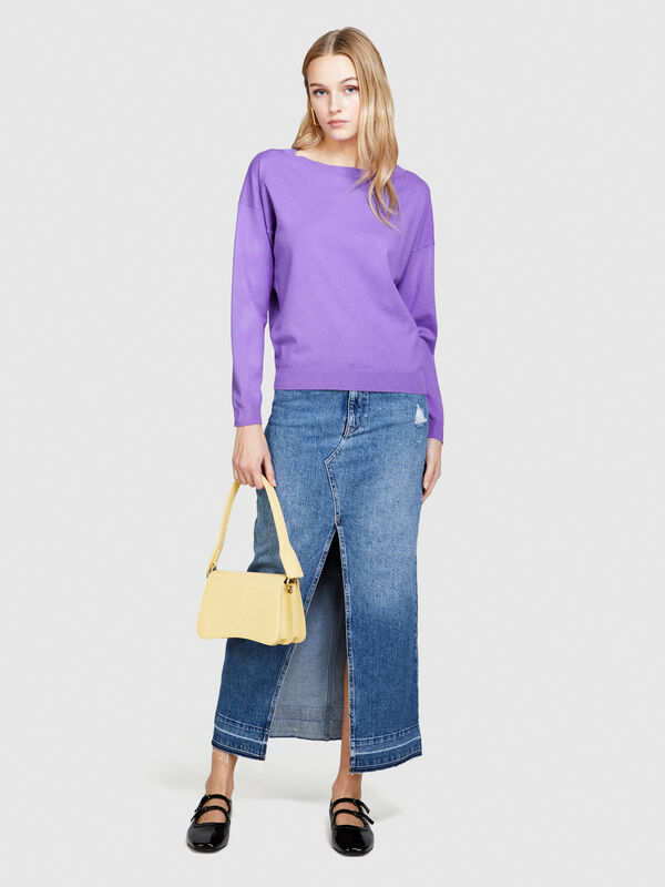 Boat neck sweater - women's boat neck sweaters | Sisley