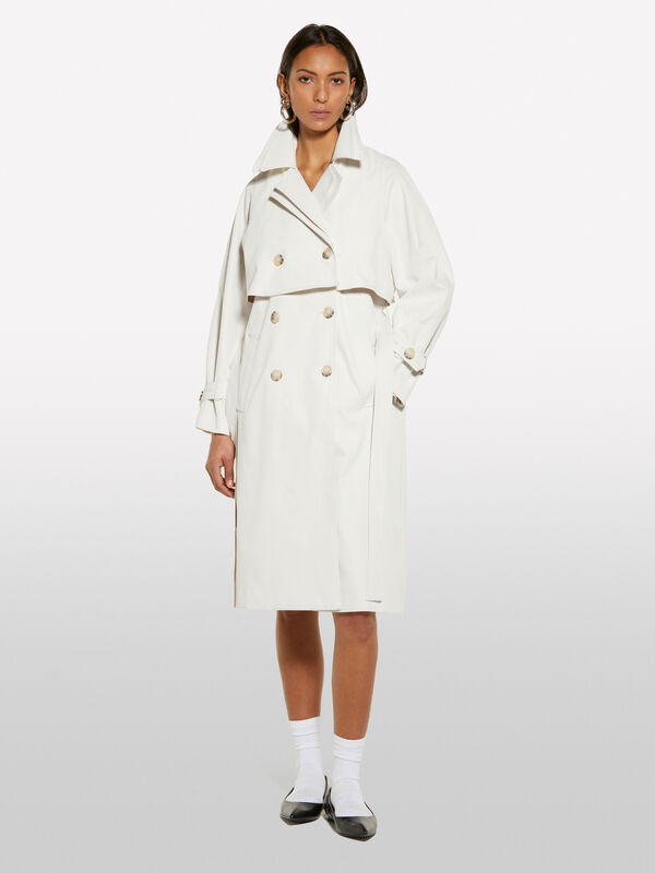 Satin trench coat - women's trench coats & rain coats | Sisley