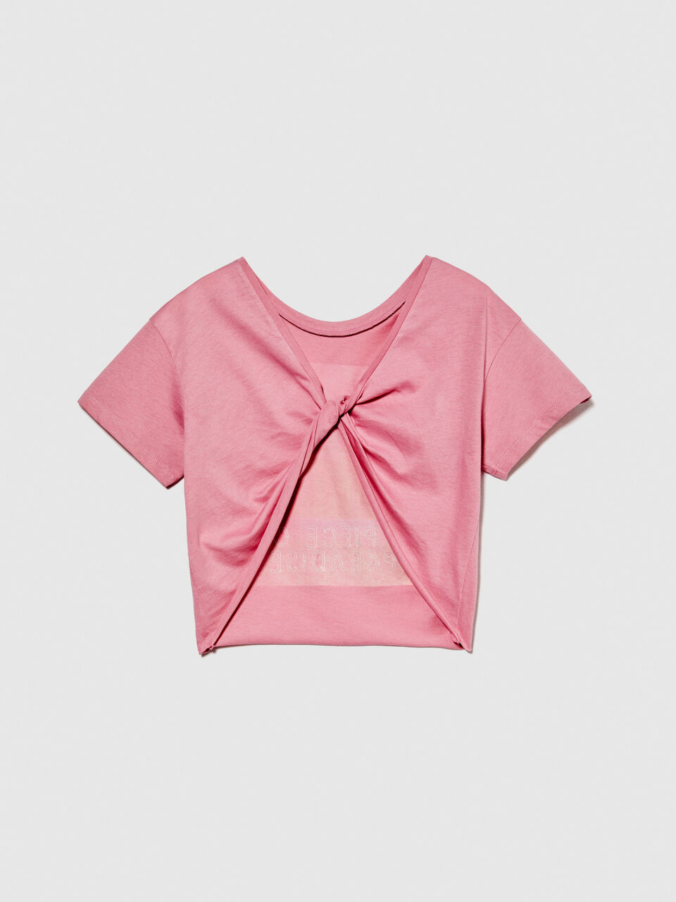 T-shirt with bare back Junior Girl image number null