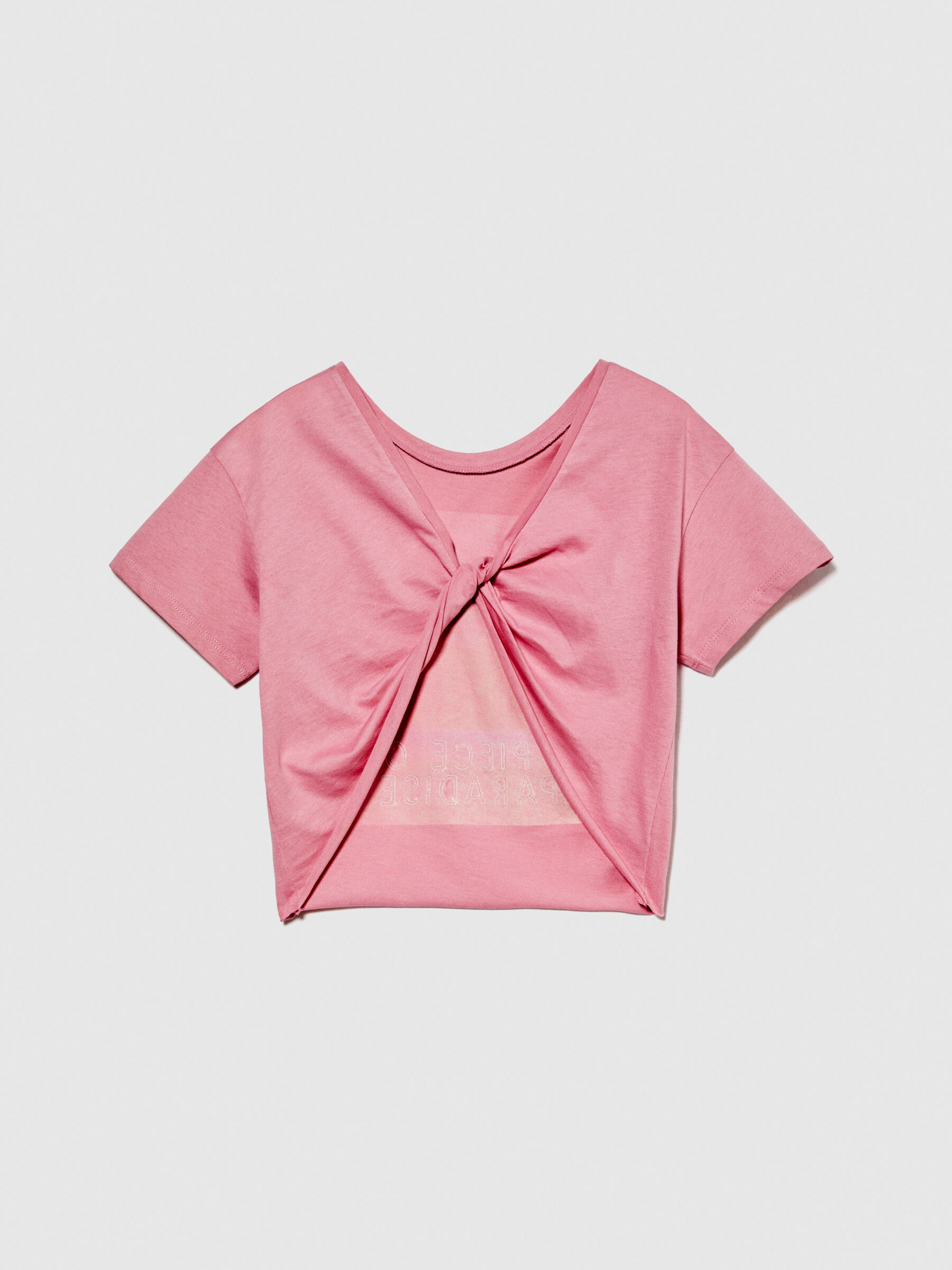 T-shirt with bare back Junior Girl image number null