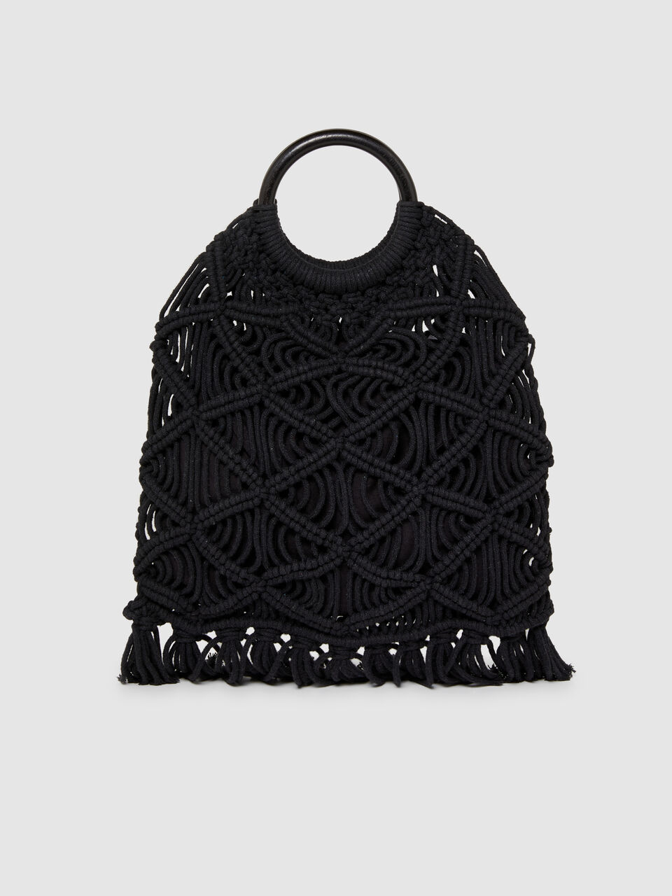Crochet bag with fringe Women image number null