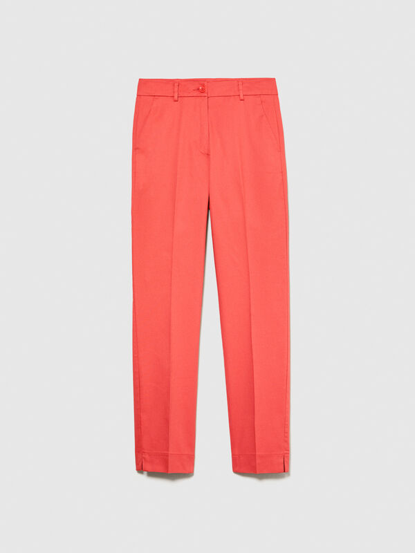 Regular fit chinos - women's chino trousers | Sisley