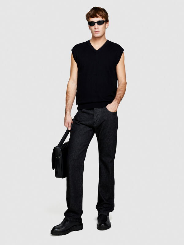 Knit vests - men's v-neck sweaters | Sisley
