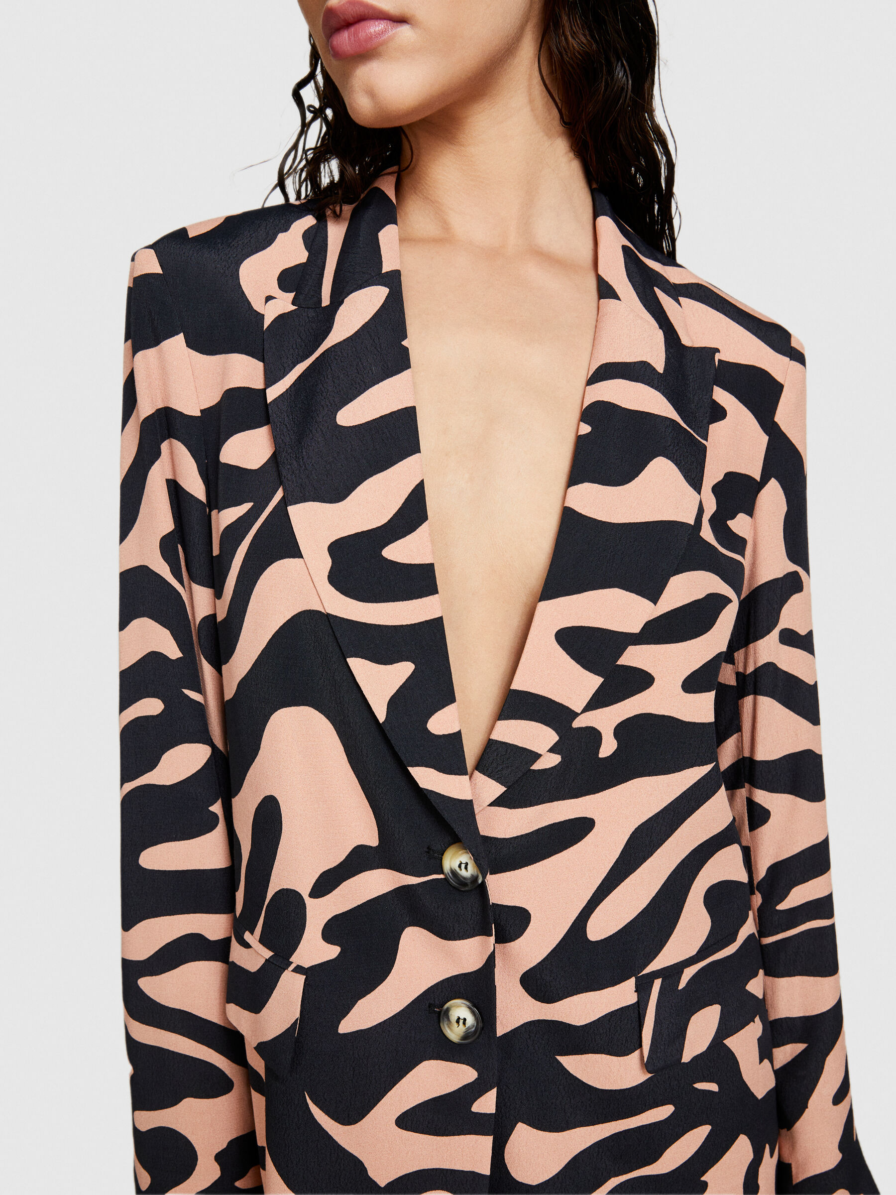 Printed blazer Multi color Sisley