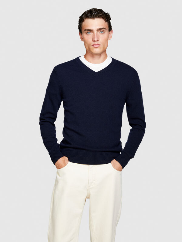 V-neck sweater - men's v-neck sweaters | Sisley