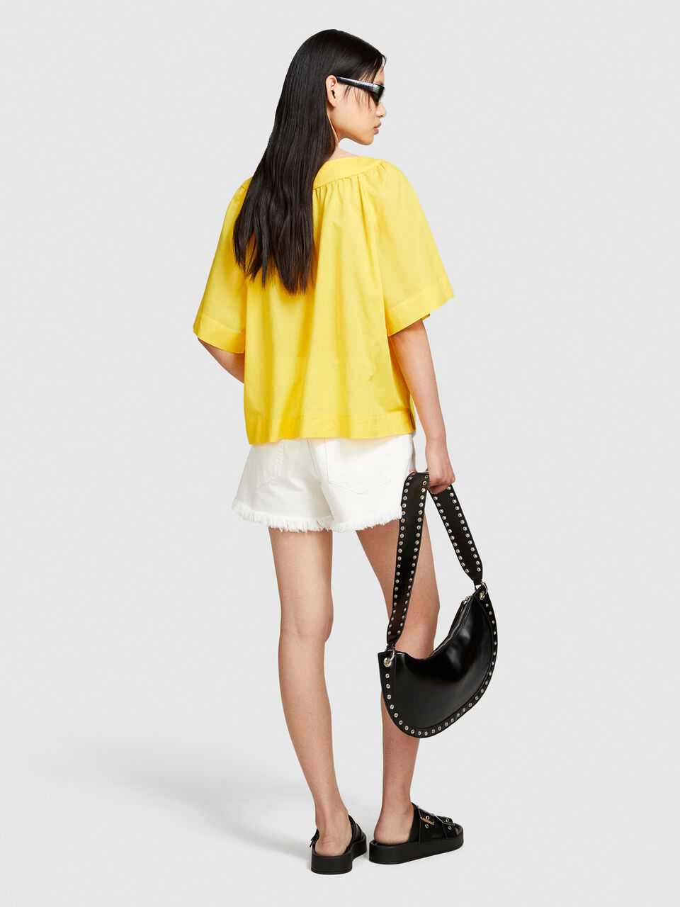 Blouse with V-neck Women image number null