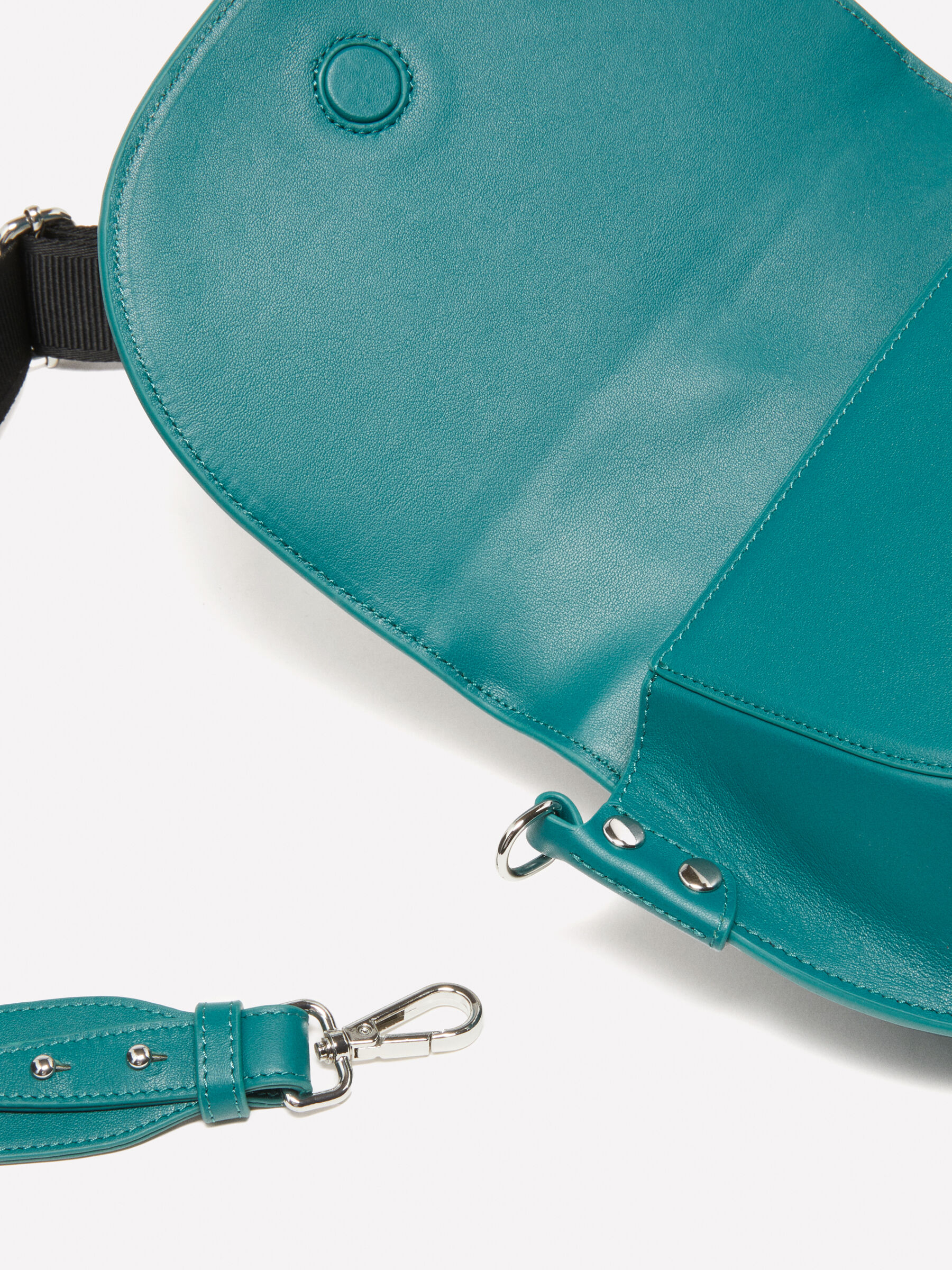 Teal leather crossbody bag clearance