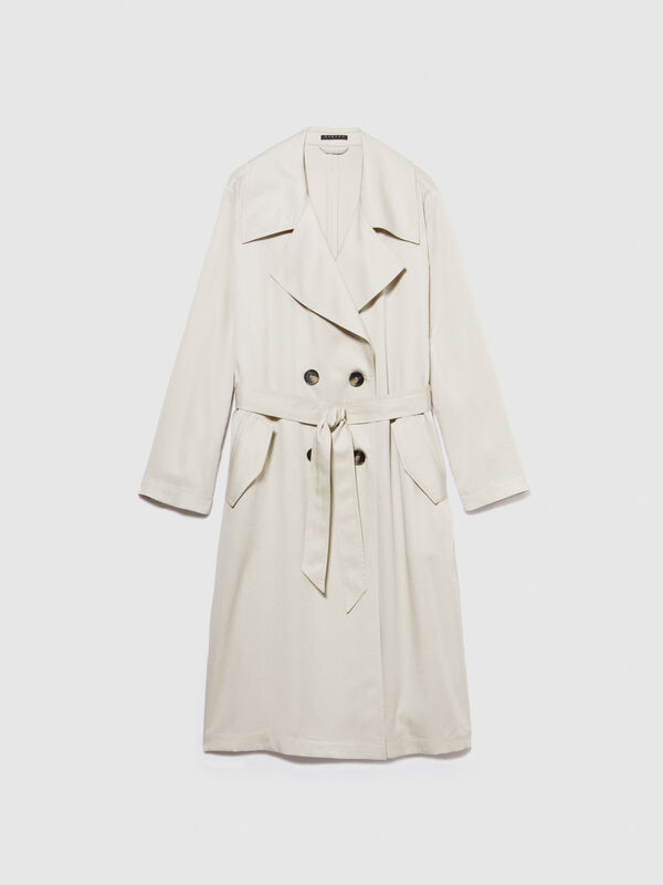 Flowy trench coat - women's trench coats & rain coats | Sisley