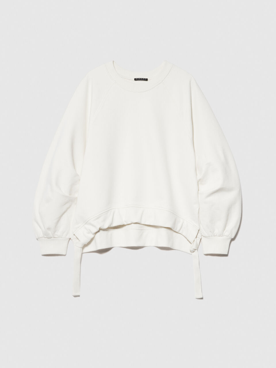 Oversized sweatshirt with drawstring Women image number null
