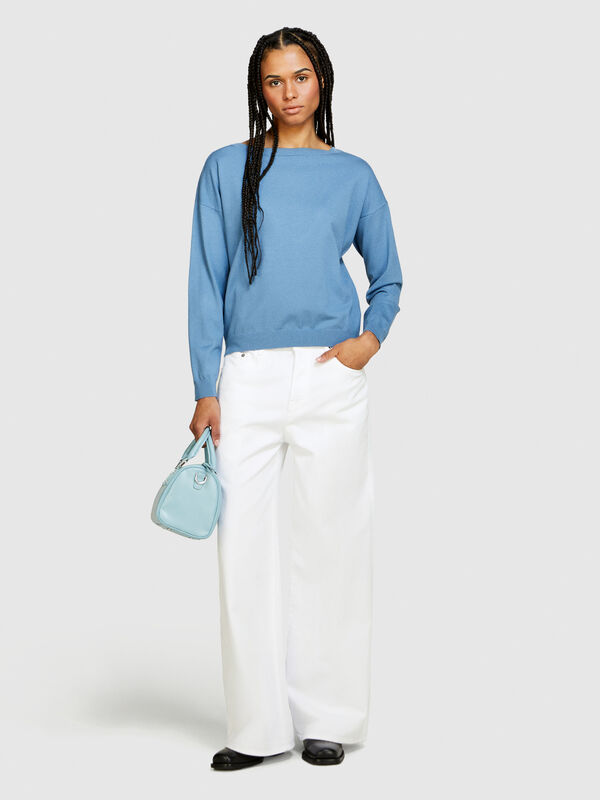 Boat neck sweater - women's boat neck sweaters | Sisley