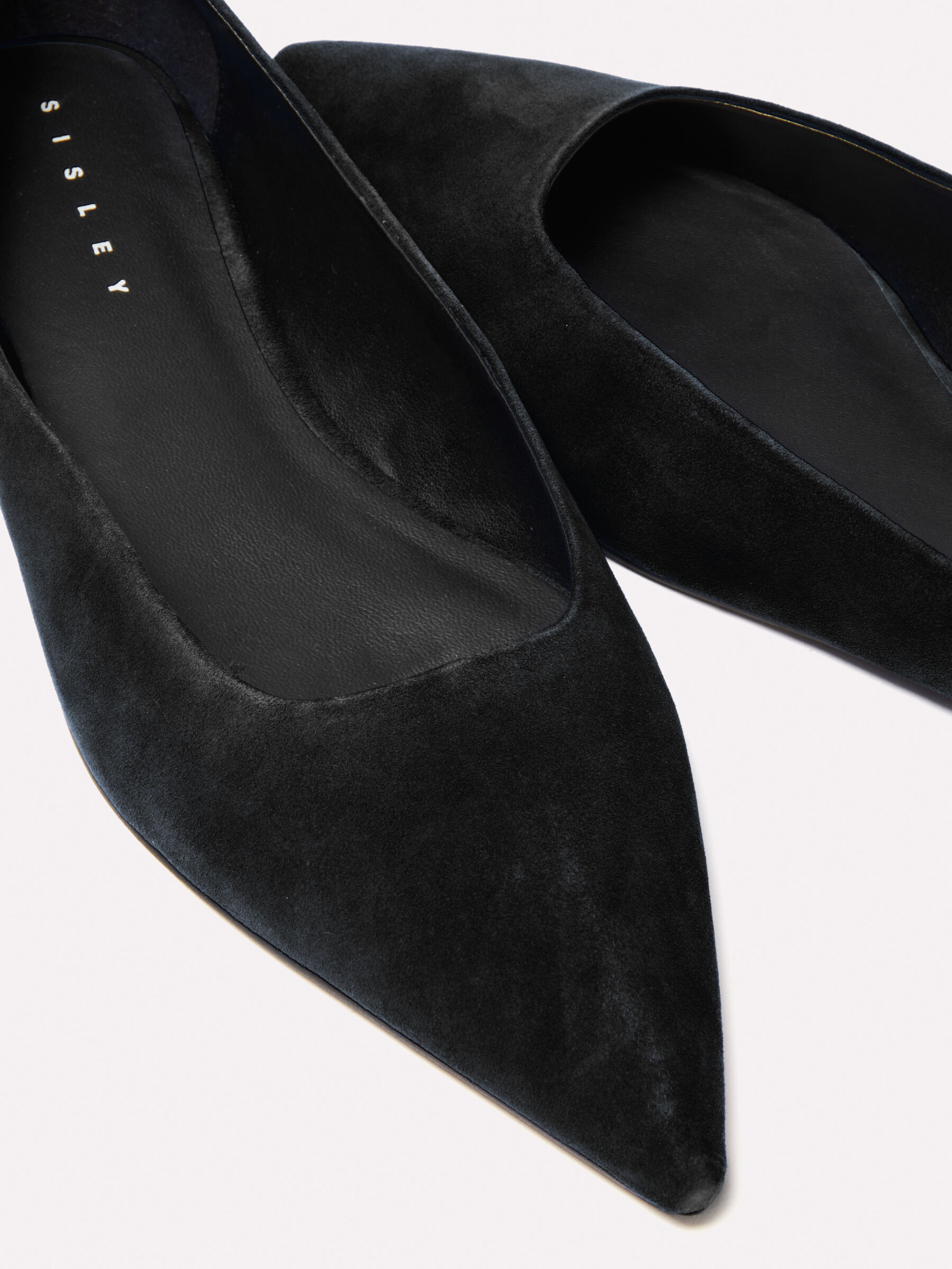 Womens black suede flats new arrivals