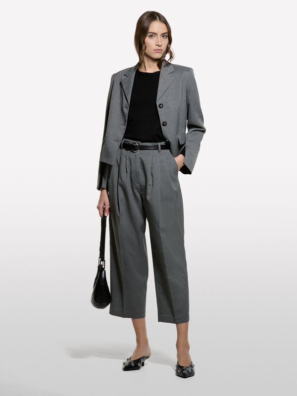 Black crew neck top - women's crew neck sweaters | Sisley