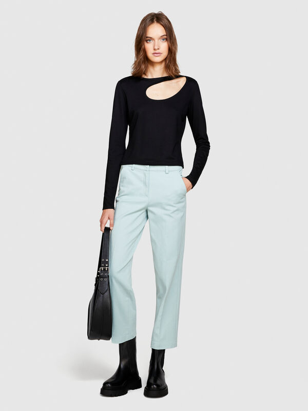 Regular fit trousers - women's regular fit trousers | Sisley
